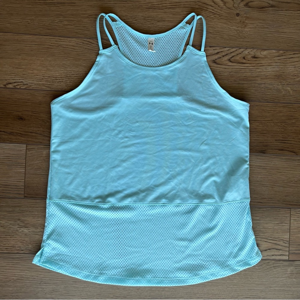 Like New Light Blue Top Under Armour